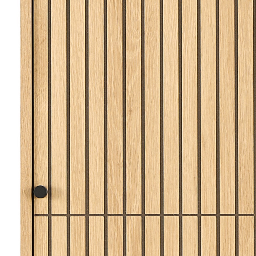 Garderobeskab OLIVIA 51 x 200 cm i egetræ