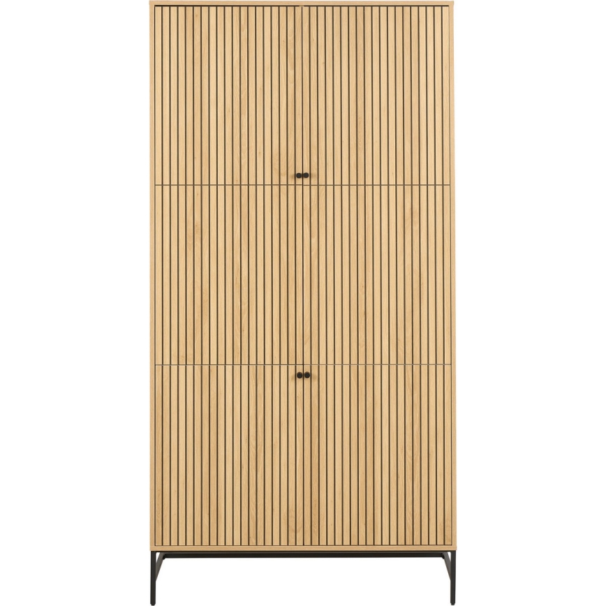 Garderobeskab OLIVIA 99x200 cm egetræ