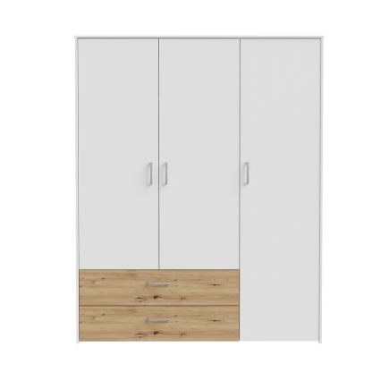Garderobeskab URO 152x190 cm artisan-eg/hvid