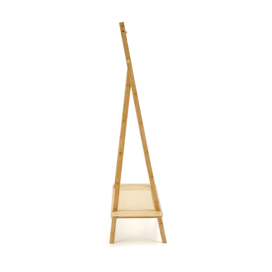 Garderobestativ LEGNO 168x68 cm rattan