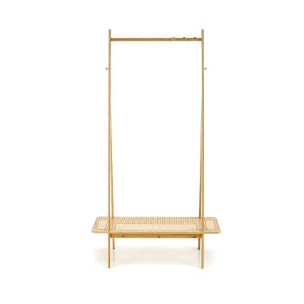 Garderobestativ LEGNO 168x68 cm rattan