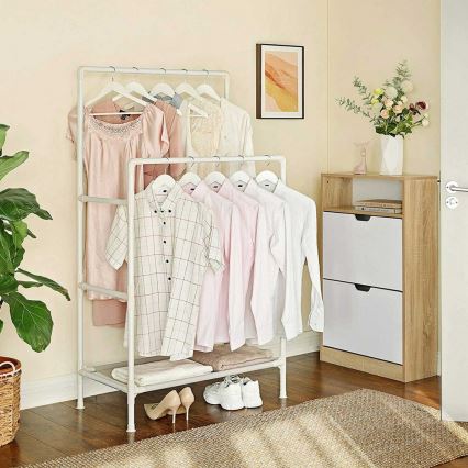 Garderobestativ LINEA, hvid