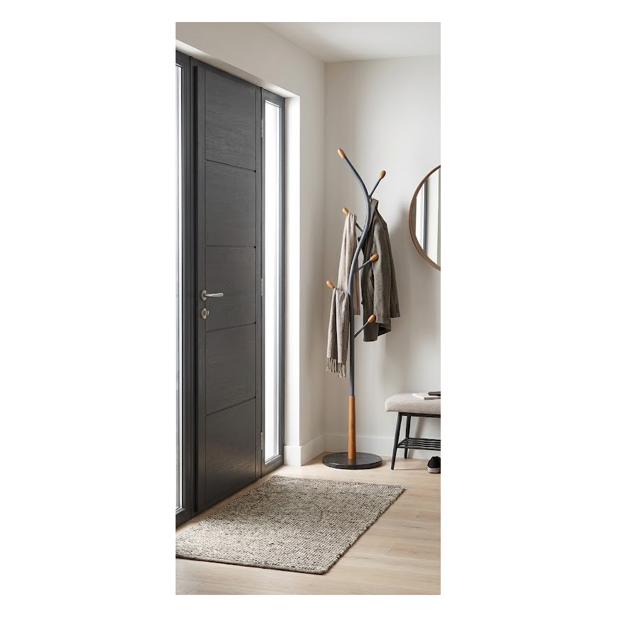 Garderobestativ STILE 186x38 cm sort
