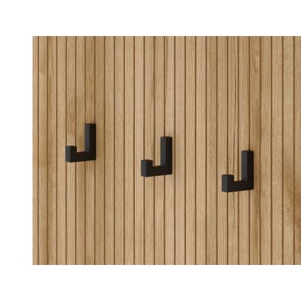 Garderobevæg med spejl SVEN brun/grafit