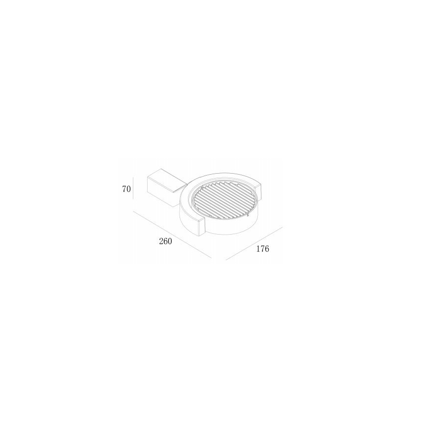 Gardino LX1241A - Udendørs LED væglampe MARGHERITA LED/15W/230V IP54