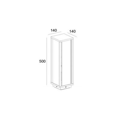 Gardino LX1463-500 - Udendørslampe MELISSA 1xE27/15W/230V IP54