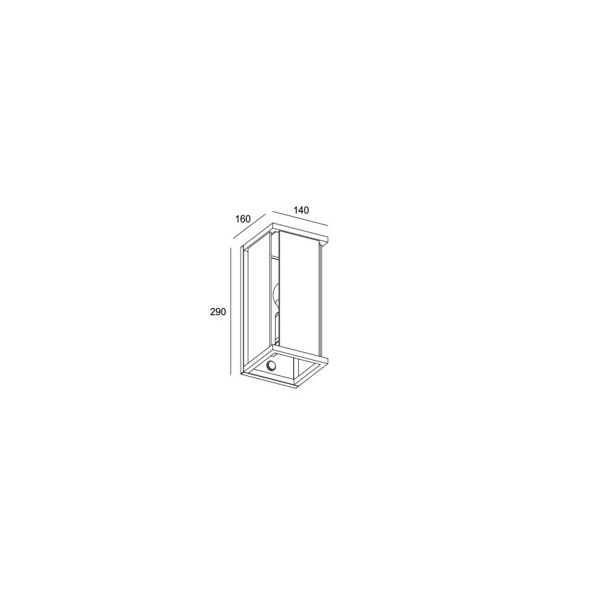 Gardino LX1465 - Udendørslampe med sensor MELISSA 1xE27/15W/230V IP54