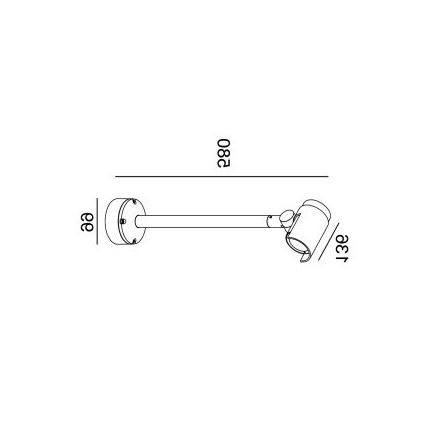 Gardino LX1674 - Udendørs LED vægspot ROSE LED/15W/230V IP65