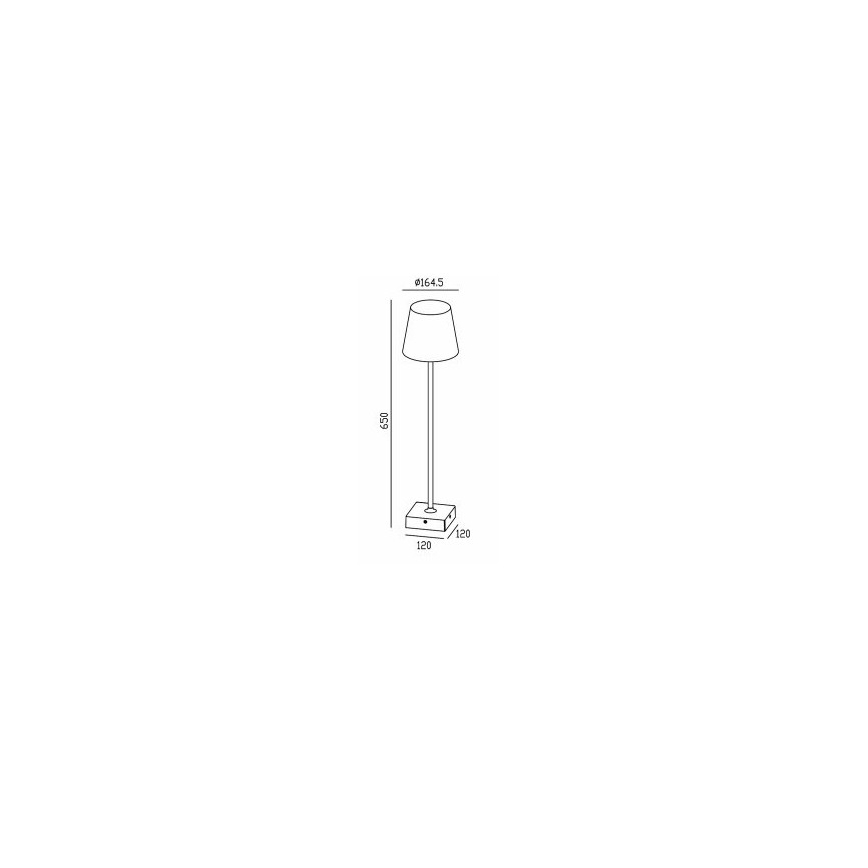 Gardino LX1793-650 - Udendørs LED gulvlampe VIOLA LED/7W/230V IP65