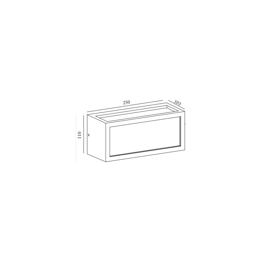 Gardino LX5705-LED - Udendørs LED væglampe BETULLA LED/18W/230V IP54