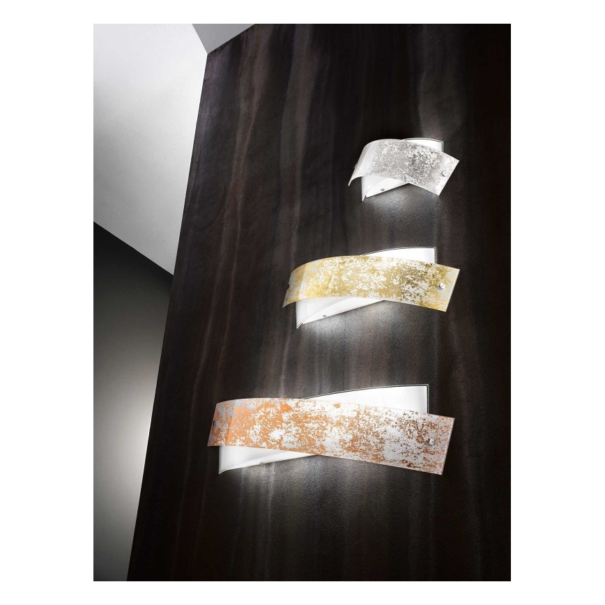 Gea Luce CAMILLA A M arg - Væglampe CAMILLA 4xE14/28W/230V 54 cm sølvfarvet