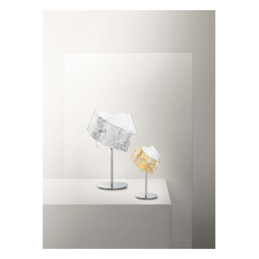 Gea Luce CAMILLA L P arg - Bordlampe CAMILLA 1xE14/42W/230V sølvfarvet