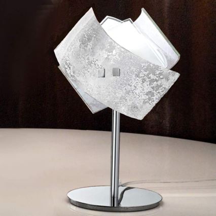 Gea Luce CAMILLA L P arg - Bordlampe CAMILLA 1xE14/42W/230V sølvfarvet