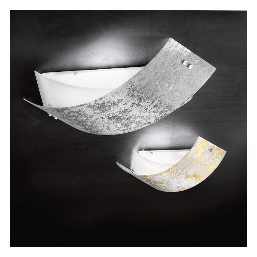 Gea Luce CAMILLA P M arg - Loftlampe CAMILLA 2xE27/70W/230V 63,5 cm sølvfarvet