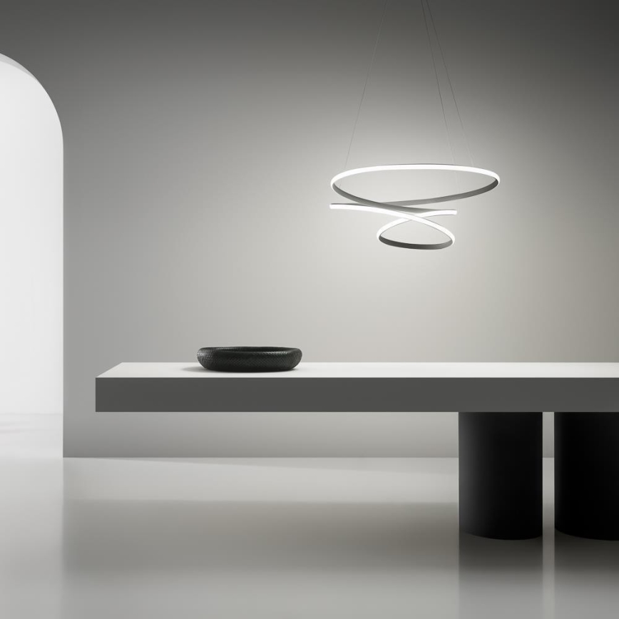 Gea Luce DIVA S P TITANIO - LED pendel dæmpbar DIVA LED/43W/230V antracit