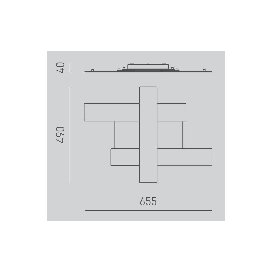 Gea Luce DOHA P P B - LED loftlampe DOHA LED/30W/230V 65,5 cm hvid
