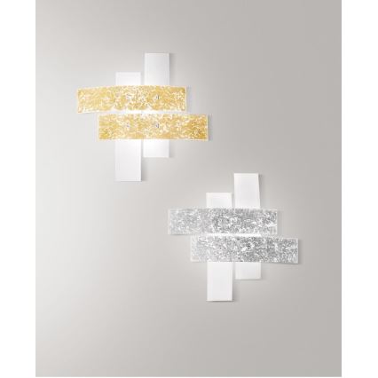 Gea Luce LARA P G arg - Loftlampe LARA 4xE27/52W/230V 91 cm sølvfarvet