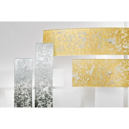 Gea Luce LARA P G arg - Loftlampe LARA 4xE27/52W/230V 91 cm sølvfarvet