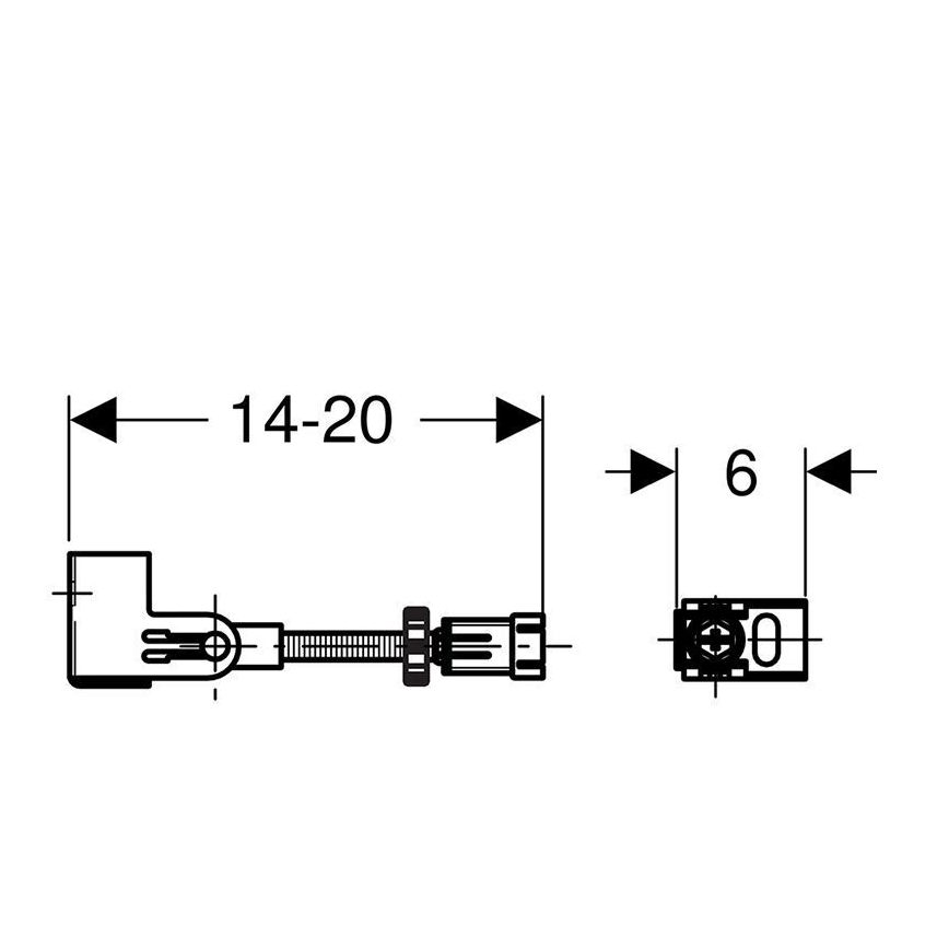 Geberit 111.835.00.1 - Duofix sæt til vægmontering, 2 stk.