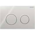 Geberit 115.085.KH.1 - Skylleknap Omega20 21,2x14,2 cm blank krom/mat krom
