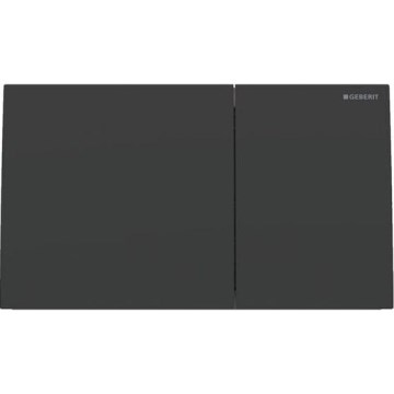 Geberit 115.622.14.1 - Skylleknap Sigma70 25x14,6 cm mat sort