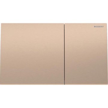 Geberit 115.622.QB.1 - Skylleknap Sigma70 25x14,6 cm børstet rosaguld