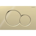 Geberit 115.770.DT.5 - Betjeningsplade Sigma01 Round 24,6x16,4 cm i messing