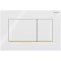 Geberit 115.883.KK.1 - Betjeningsplade Sigma30 24,6x16,4 cm hvid/guld