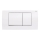 Geberit 115.899.KJ.1 - Skylleknap Twinline30 34x18,5 cm hvid/blank krom