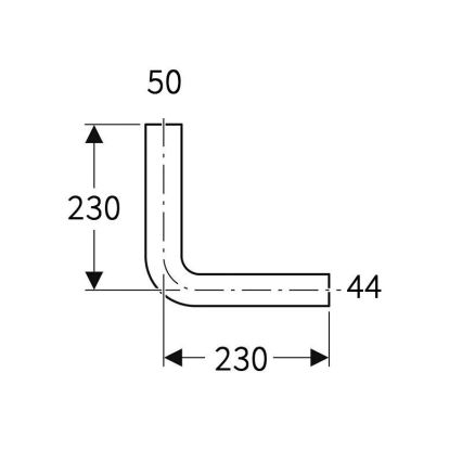 Geberit 118.003.11.1 - Spolingsbøjning 90° alpin hvid