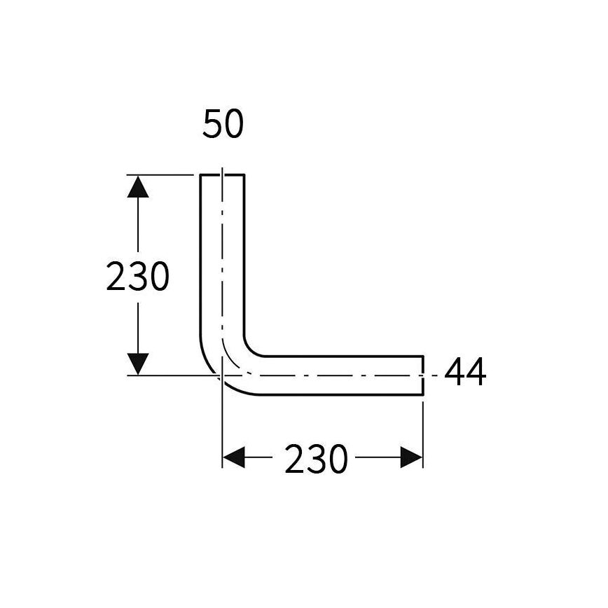 Geberit 118.003.11.1 - Spolingsbøjning 90° alpin hvid