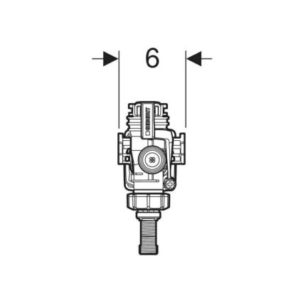Geberit 240.705.00.5 - Påfyldningsventil til vægmonteret cisterne, Type 383
