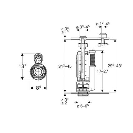 Geberit 282.050.21.2 - Skylleventil Type 290
