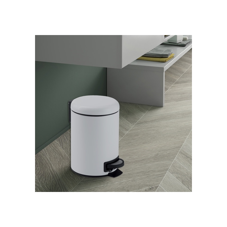 Gedy - Affaldsspand POTTY 5 l Soft Close hvid