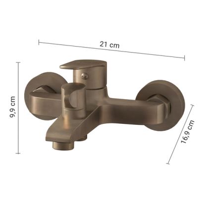 Gedy - Badekarbatteri COMO i bronze