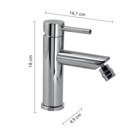 Gedy - Bidetarmatur COMO 18 cm poleret krom