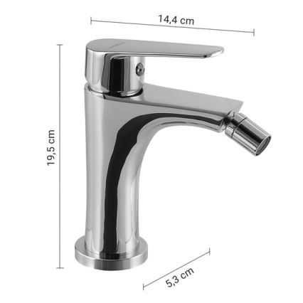 Gedy - Bidetbatteri COMO 19,5 cm i blank krom