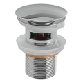 Gedy - Bundventil til håndvask CLICK-CLACK, Ø 6,6 cm, blank krom
