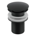 Gedy - Bundventil til håndvask CLICK-CLACK Ø 6,6 cm mat sort