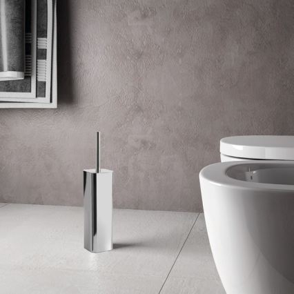 Gedy - Fritstående toiletbørste JACK, blank krom
