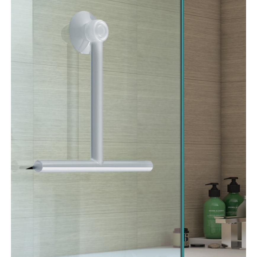 Gedy - Glasskraber GUMMY mat hvid
