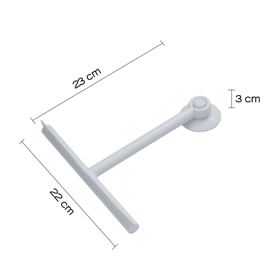 Gedy - Glasskraber GUMMY mat sort