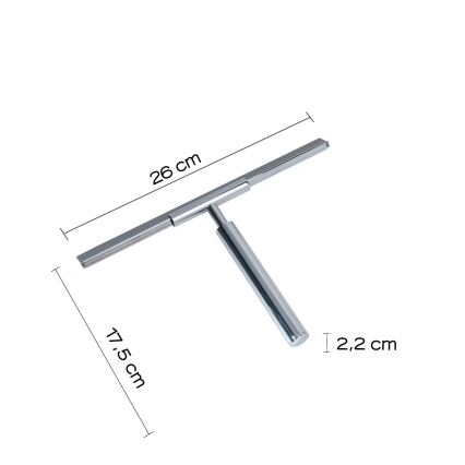 Gedy - Glasskraber THOR skinnende krom