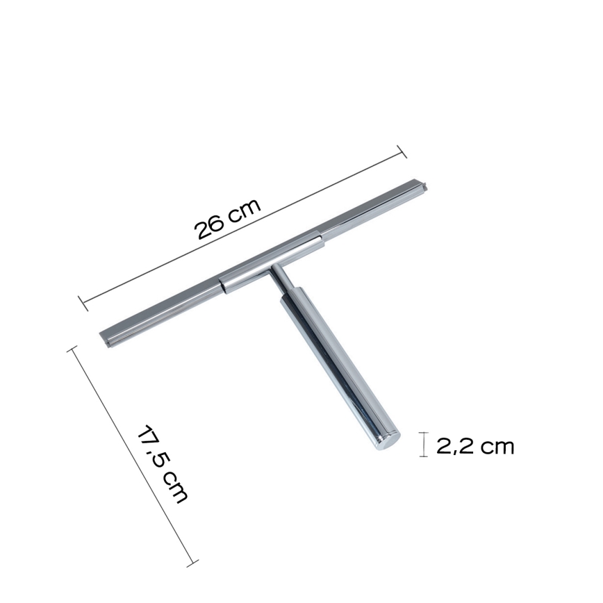 Gedy - Glasskraber THOR skinnende krom