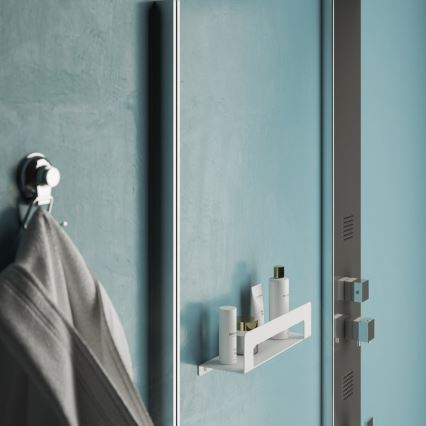 Gedy - Håndklædehylde med håndklædestang CLEO 30 cm mat hvid