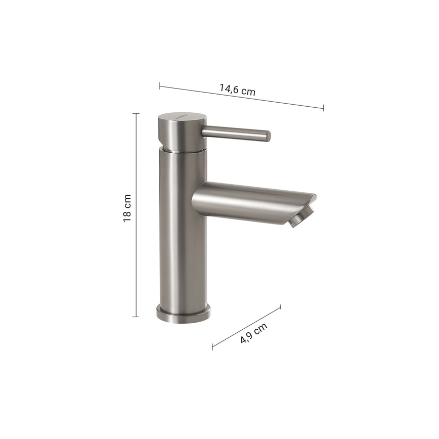 Gedy - Håndvaskarmatur GARDA 18 cm mat krom