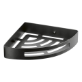 Gedy - Hjørnehylde til brusebad SMART 21x4,5 cm mat sort