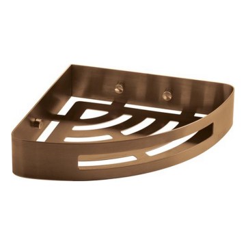 Gedy - Hjørnehylde til brusebadet PIRENEI, bronze