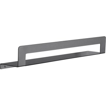 Gedy - Hylde med håndklædeholder CLEO 50 cm metallisk grå