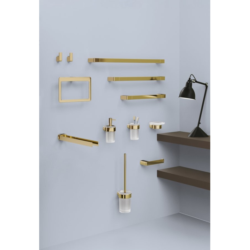 Gedy - Toiletpapirholder PIRENEI, guld